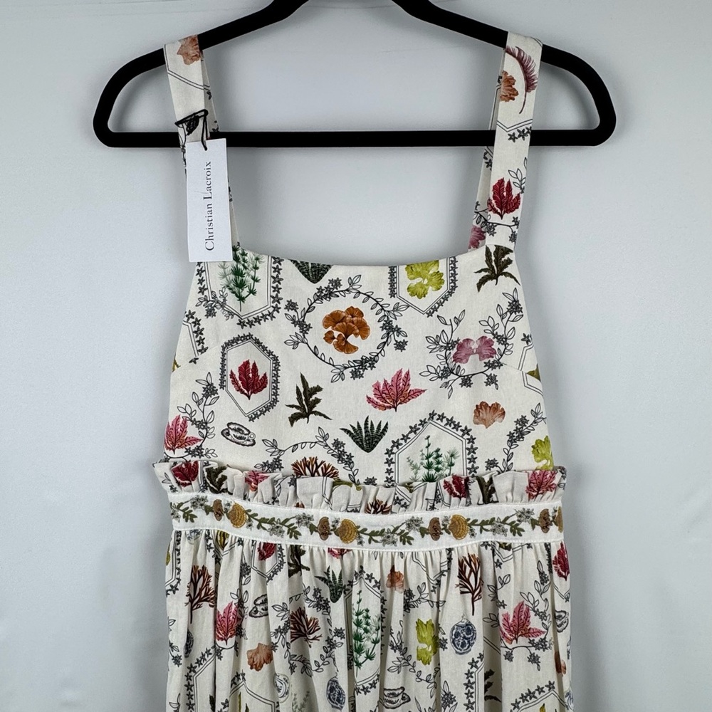 Christian Lacroix Floral Linen Blend Maxi Dress - Picture 3 of 16